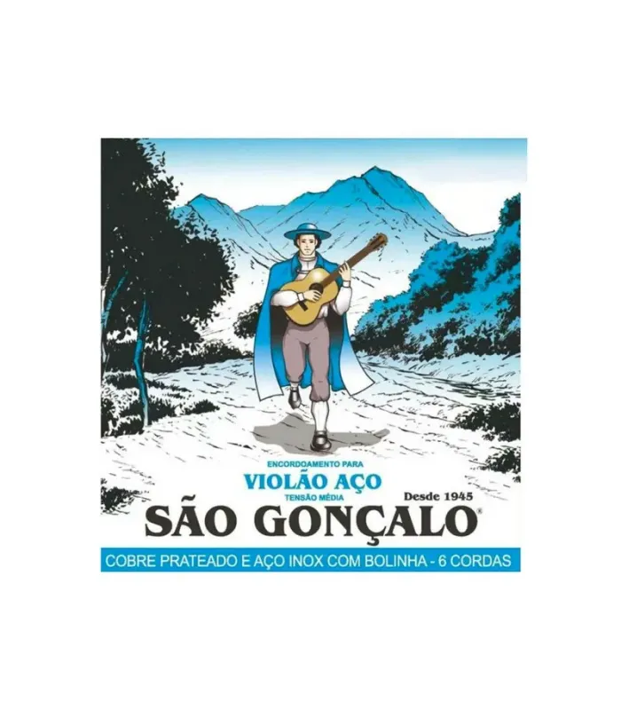 Encordoamento Para Violão Aço 011 São Gonçalo 125