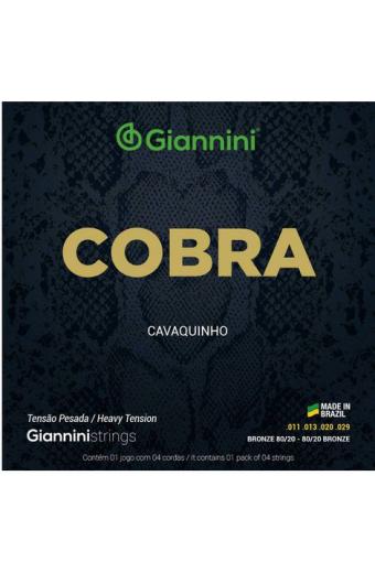 CORDA CC82H - ENC. COBRA BRONZE 80/20 P/ CAVACO C/ BOLINHA - TENSÃO PESADA