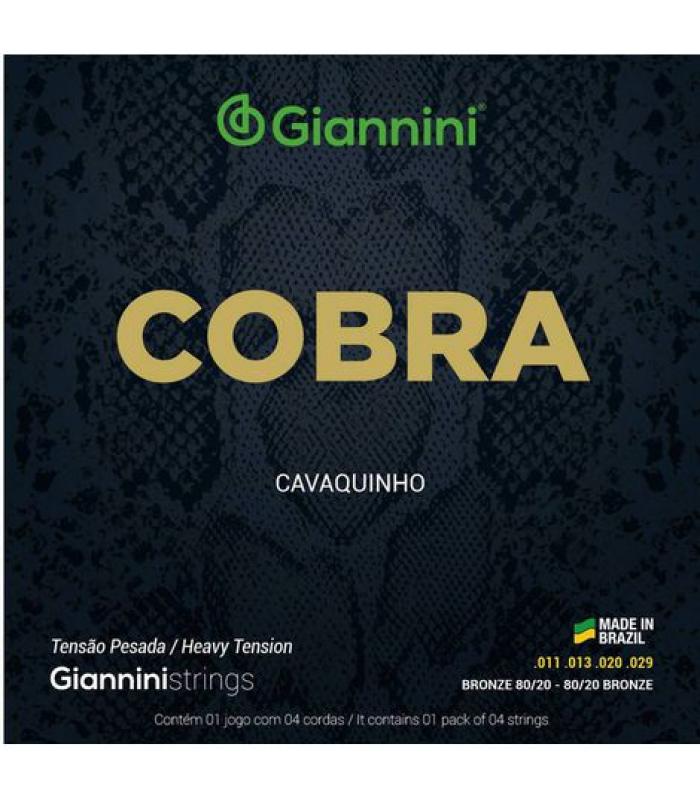 CORDA CC82H - ENC. COBRA BRONZE 80/20 P/ CAVACO C/ BOLINHA - TENSÃO PESADA